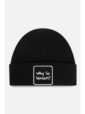 BlackBörk Why So Serious Logolu Siyah Bere