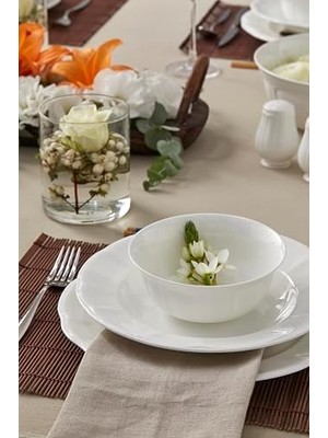 Be Original Leila 30 Parça China Porselen Yemek Takımı – 6 Kişilik, Modern Minimalist Tasarım