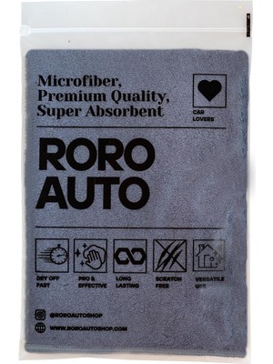 Mikrofiber Araç Kurulama Bezi 40X40 Gri