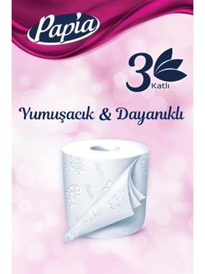 Papia 3 Katlı 32'lı Tuvalet Kağıdı (1 x 32 Rulo)