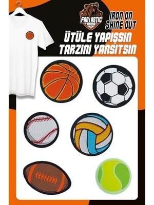 Ütü Ile Yapışan Dokuma Arma Seti Patch Top, Toplar, Futbol, Basketbol, Tenis, Voleybol Topu