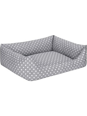 Pet Uniform Gri Puantiyeli Köpek Yatağı M 60X70CM