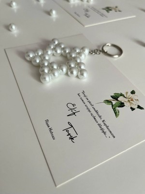 20 Adet Yıldız Anahtarlık Nikah- Nişan- Söz - Mevlid Hediyelik