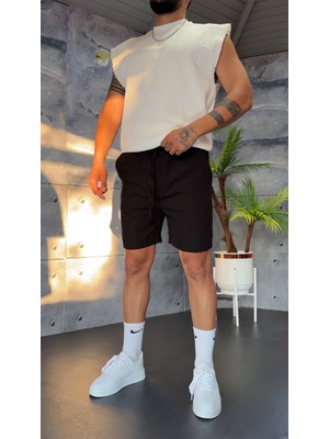 Peerless Store Yıkamalı Gabardin Kumaş Şort