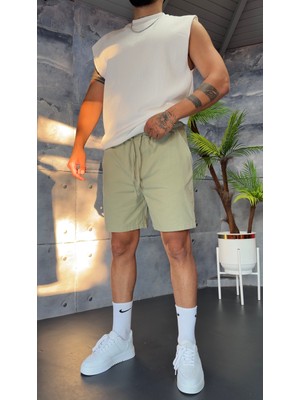 Peerless Store Yıkamalı Gabardin Kumaş Şort