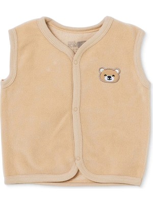 Hellobaby Erkek Bebek Yelek Hayvan Baskılı Çıtçıtlı V Yaka Atlet
