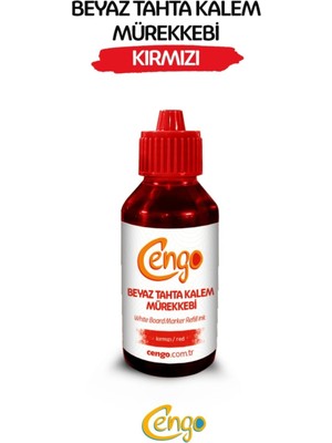 Özbience Kırmızı Beyaz Tahta Kalemi Mürekkebi 100 Ml, Canlı Renk, Kolay Kullanım