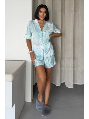 Coccolarsi Colori Del Mondo Saten Kısa Pijama Takımı BCDM2131