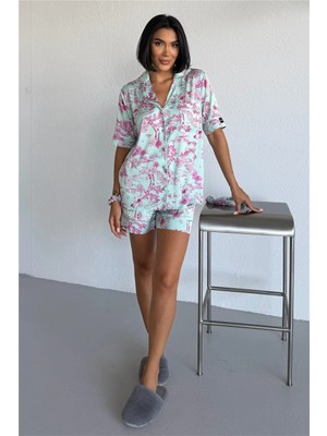 Coccolarsi Colori Del Mondo Saten Kısa Pijama Takımı BCDM2378