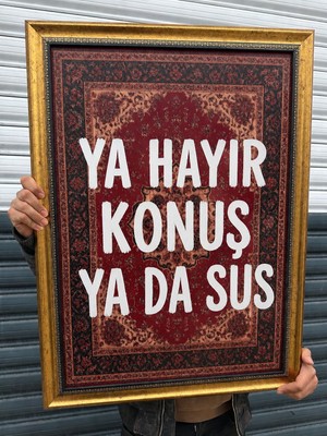 Musnig Dekoratif Sanatsal Çerçeveli Tablo Yada Sus