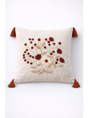 Livera Home Modern Punch Işlemeli 2'li Kırlent Kılıfı Dekoratif (43X43CM)