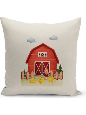 Filamente Çocuk Bebek Odası Dijital Baskılı Kırlent Kılıfı