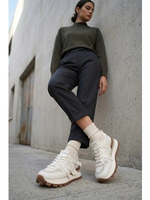 Lufian 121230086 Emily Kadın Klasik Sneaker Beyaz