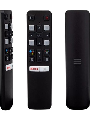 Renas Store Tcl Rc 802V Fmr1 50'' - 55'' Android Tv Netflix Tuşlu Sesli Kontrol Akıllı LCD LED Tv Kumanda