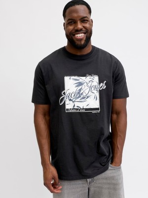 Jack & Jones Jack Jones Baskılı Büyük Beden Tişört 12295982