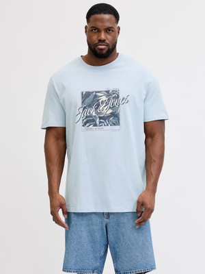 Jack & Jones Jack Jones Baskılı Büyük Beden Tişört 12295982