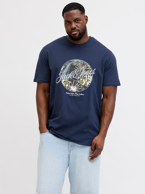 Jack & Jones Jack Jones Baskılı Büyük Beden Tişört 12295982