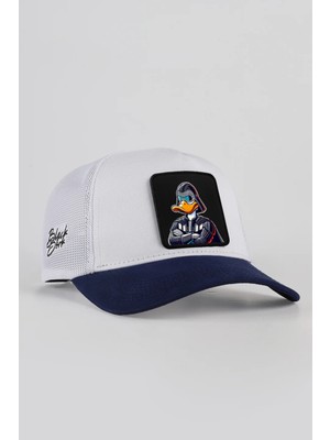 Duckside Logolu Lacivert-Beyaz Trucker Şapka