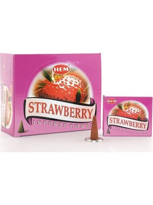 Renas Store Strawberry Aromalı Konik Tütsü