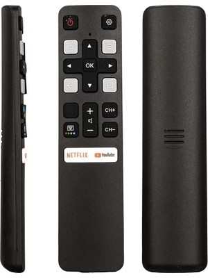 Renas Store Tcl Rc 802V - Fnr1 - HTC120 - RC25324 Netflix - Youtube Tuşlu Ses Komutsuz LCD LED Tv Kumanda