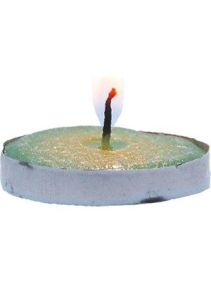 Renas Store Tea Lights Yeşil Mum 5 Li 1 Paket
