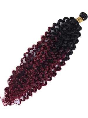 Renas Store Afro Daası  / Siyah Kızıl Ombreli