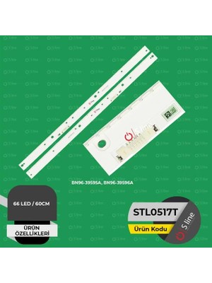 Renas Store V6ER_550SMA_LED66_R2 Samsung 55" 39595A - 39596A (L-R) Tv LED Bar