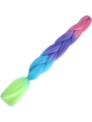 Renas Store Afrika Örgülük Ombreli Sen  100 Gr. / Pembe / Mor / Açık Mi / Neon Sarı