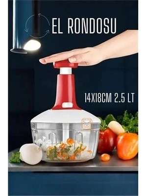 Renas Store Pratik El Rondosu Üstten Basmalı 5 Lı 2.5 Litre 14X18CM 720896