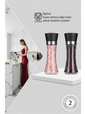 Renas Store 2 Li Baharat Tuz Öğütücü Set Dees Dickerhoof Design 718753