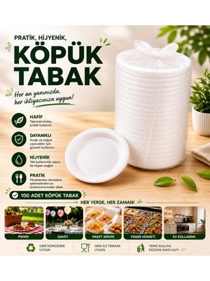 Köpük Tabak Küçük Boy 100'LÜ