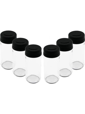 Renas Store 6 Pcs Cam - 225ML Baharatlik - Tuzluk Plasti̇k Kapak (5047)
