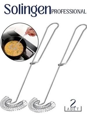 Renas Store Çelik Spiral Çırpıcı 2 Adet Solingen Professional 718583