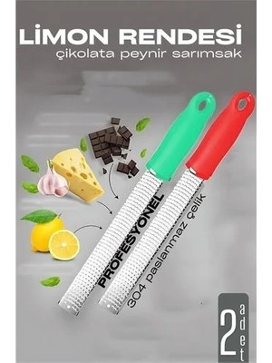 Renas Store Limon Rendesi - Uzun Peynir Çikolata Sarımsak Rendesi 2 Li Set 721979