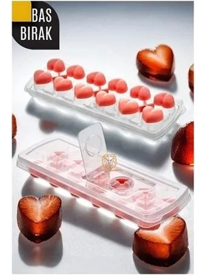 Renas Store Buz Kalıbı - Bas-Bırak Kapaklı Silikon Buz Kalıbı 720630
