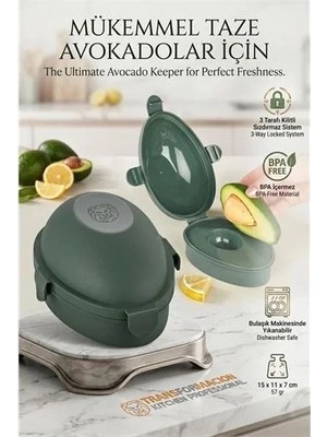 Renas Store Avokado Saklama Kabı | Kilitli Taze Tutucu Koruyucu Kutu | Kararmaya Son 723084