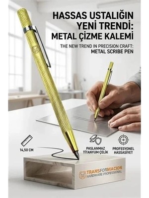 Renas Store Tungsten Karbür Uçlu Profesyonel Metal Çizici Kalem Metal Çizme Kalemi  723029