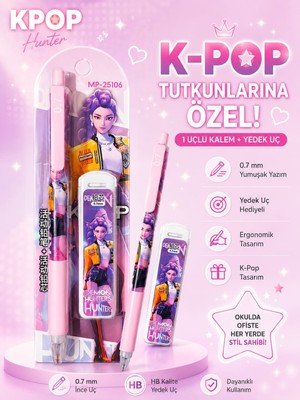 PeriMila Sevimli Popüler Karakterler Uçlu Kalem 0.7mm+Yedek Uç Seti