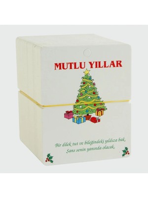 Mutlu Yıllar Bileklik Kartı 200 Adet