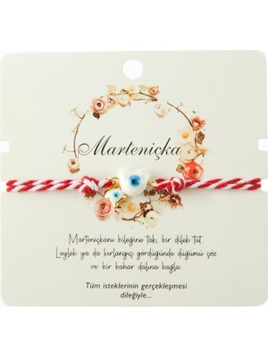 Kalp Cam Boncuk Marteniçka Ip Bileklik