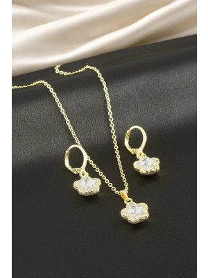 Pileli Store Yıldız Taşlı Set Kolye