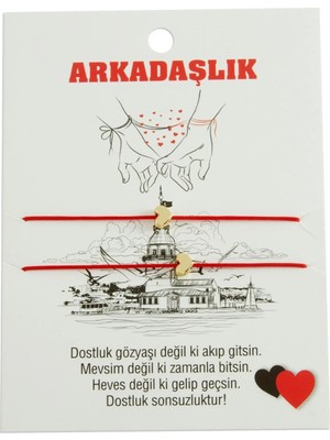 Kalp Ip Bileklik 2 Adet