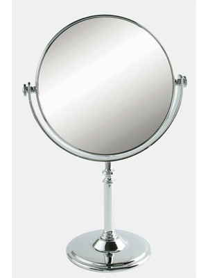 Yuvarlak Gümüş Renkli Masa Aynası 30 cm (3817)