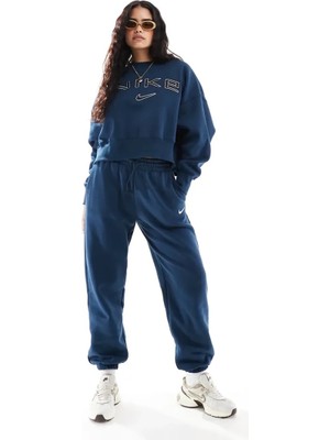 Nike Phoenix Fleece High-Waisted Yüksek Bel Oversıze Kadın Eşofman Altı-Sportxstore