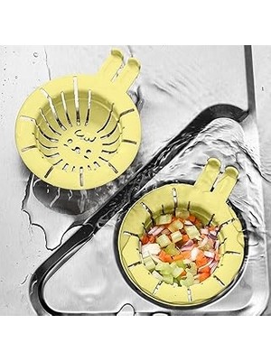 Belirtilmemiş 2 Adet Mutfak Evyesi Süzgeci Mix Renk, Mutfak Lavabo Dreneaj Tahliye Süzgeci, Kolay Temizlenen Lava