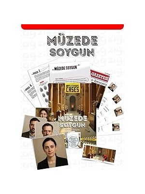 Belirtilmemiş Mysterious Cases Müzede Soygun, Dedektif Dosyası, Gizem Çözme Oyunu, Şüpheli Kartları Ipucu Belg