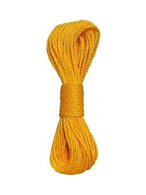 Belirtilmemiş 20 Metre Sarı Naylon Ip 3 Mm, Çok Amaçlı Dayanıklı Çamaşır Ipi, Kamp Bahçe Balkon Hamak Taşıma S