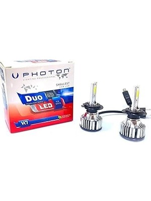 Belirtilmemiş Photon Duo Serisi LED Headlight Beyaz Işık 12V LED Xenon H7