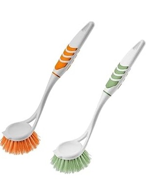 Belirtilmemiş Titiz Softon 2'li Lüx Yuvarlak Lavabo Fırçası (TP-335) - Ergonomik Saplı Lavabo Tezgah Fırç