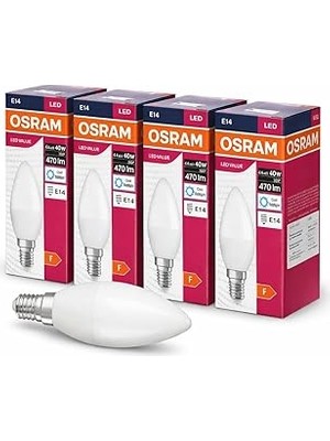 Belirtilmemiş LED Mum Ampul 4.9W (40W Eşdeğer) E14 Duy 470 Lümen – Dekoratif LED Ampul – Dim Edilemez – Ene